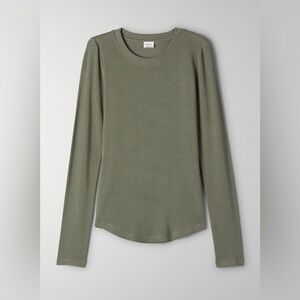 Wilfred Go-to Longsleeve Size S Olive Leaf Green